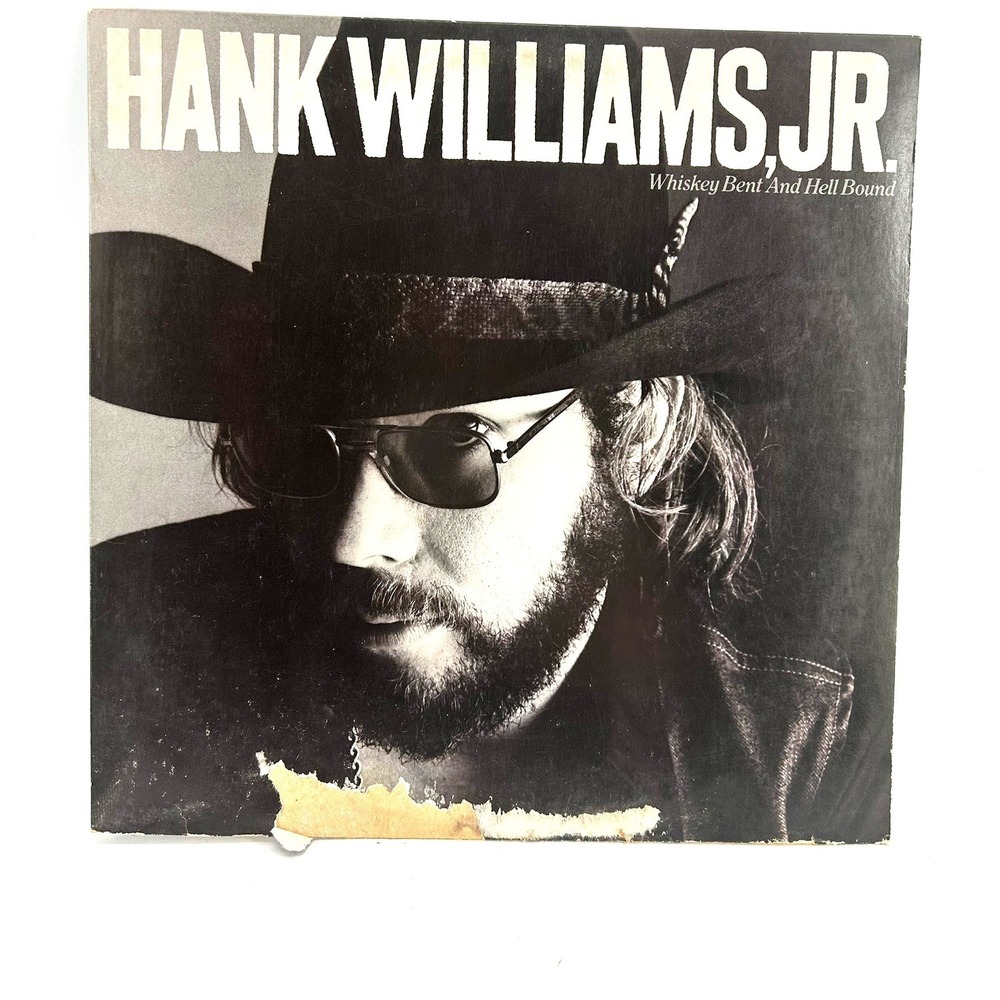 Hank Williams Jr Whiskey Bent And Hell Bound Vinyl LP 6E-237 1979 Elektra Curb
